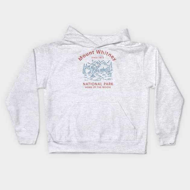 Mount Whitney Kids Hoodie by Easy On Me